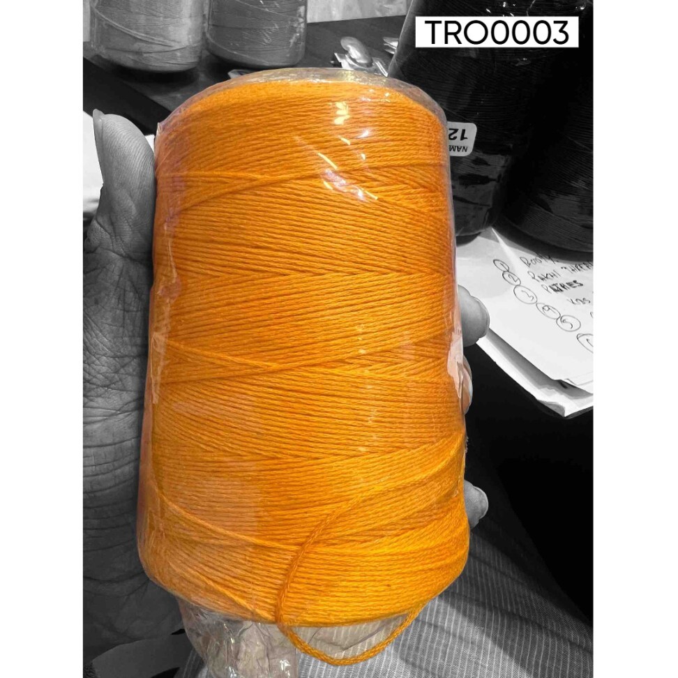100 Percent Orange Cotton Thread