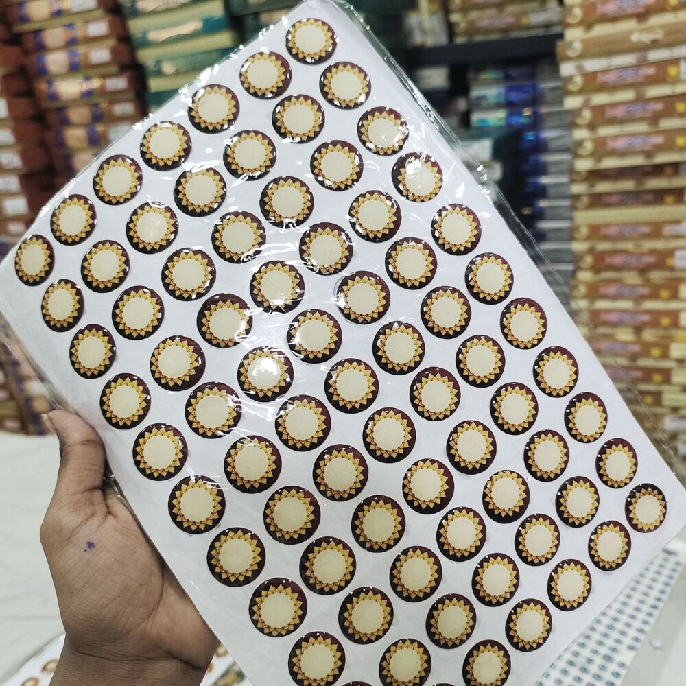 24 MM Circle Shape Resin Stickers