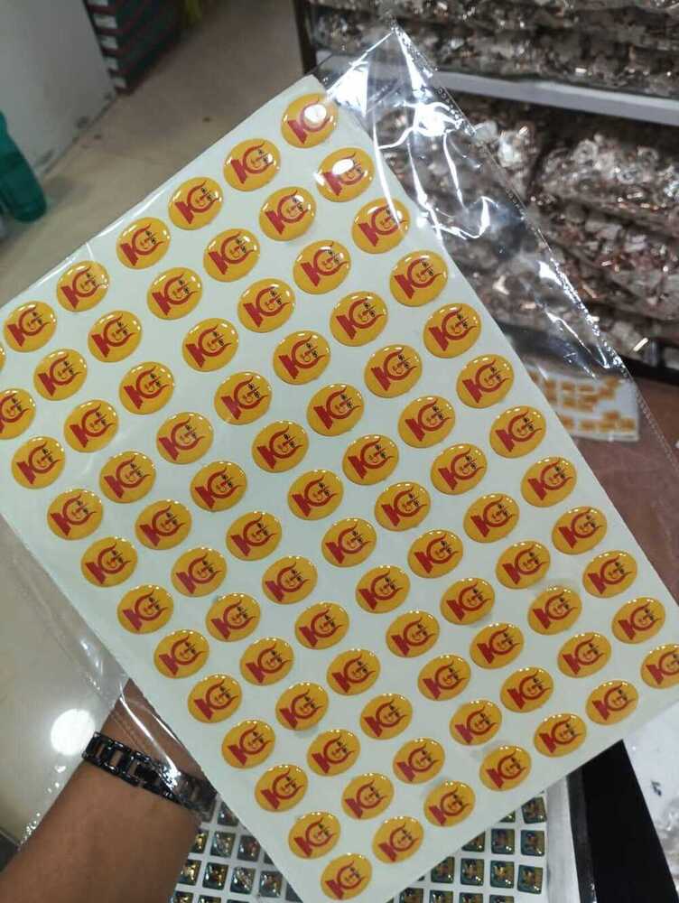 20x24 Oval Shape Resin Stickers