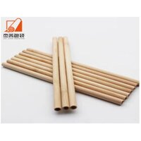 Natural 200x12mm Bamboo Straws Biodegradable Bamboo Fiber Reusable Beverage Boba Drinking Straw Bamboo Utensil - Elongation: Low Elongation