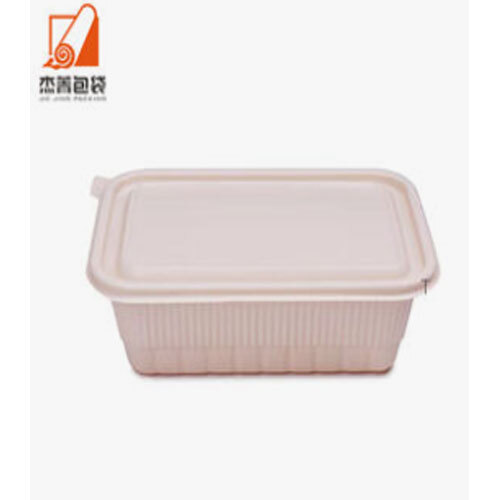 1000ml Disposable Corn Starch Food Container With Lid ECO Friendly Dinner Box
