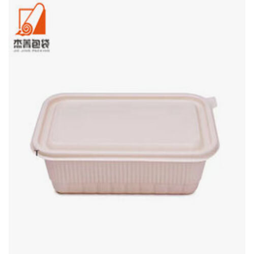 750ml Disposable Corn Starch Food Container With Lid ECO Friendly Dinner Box