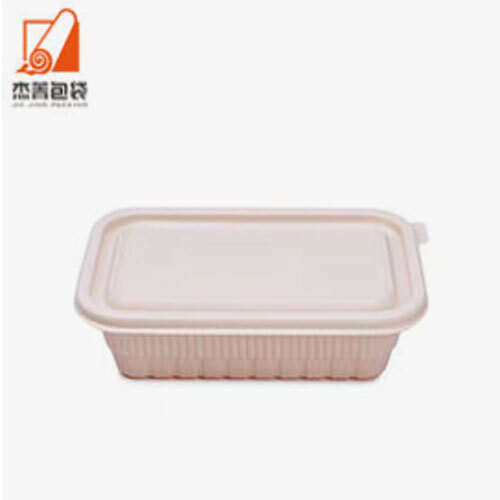 500ml Disposable Corn Starch Food Container With Lid ECO Friendly Dinner Box