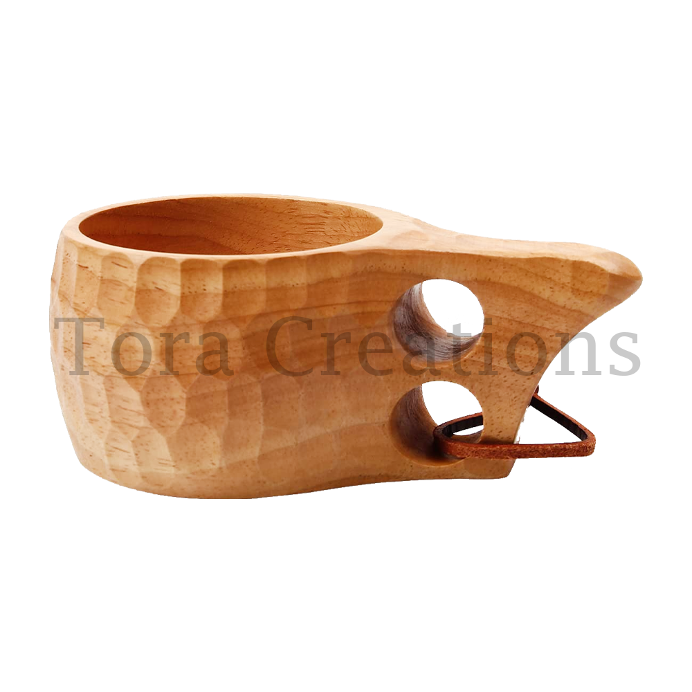 Tora Neem Wood Cup Export Quality Handmade (TCMC8506)