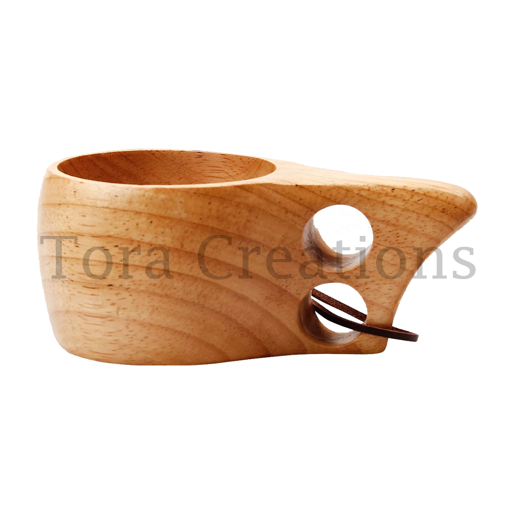 Tora Neem Wood Cup Export Quality Handmade (TCMC8507)