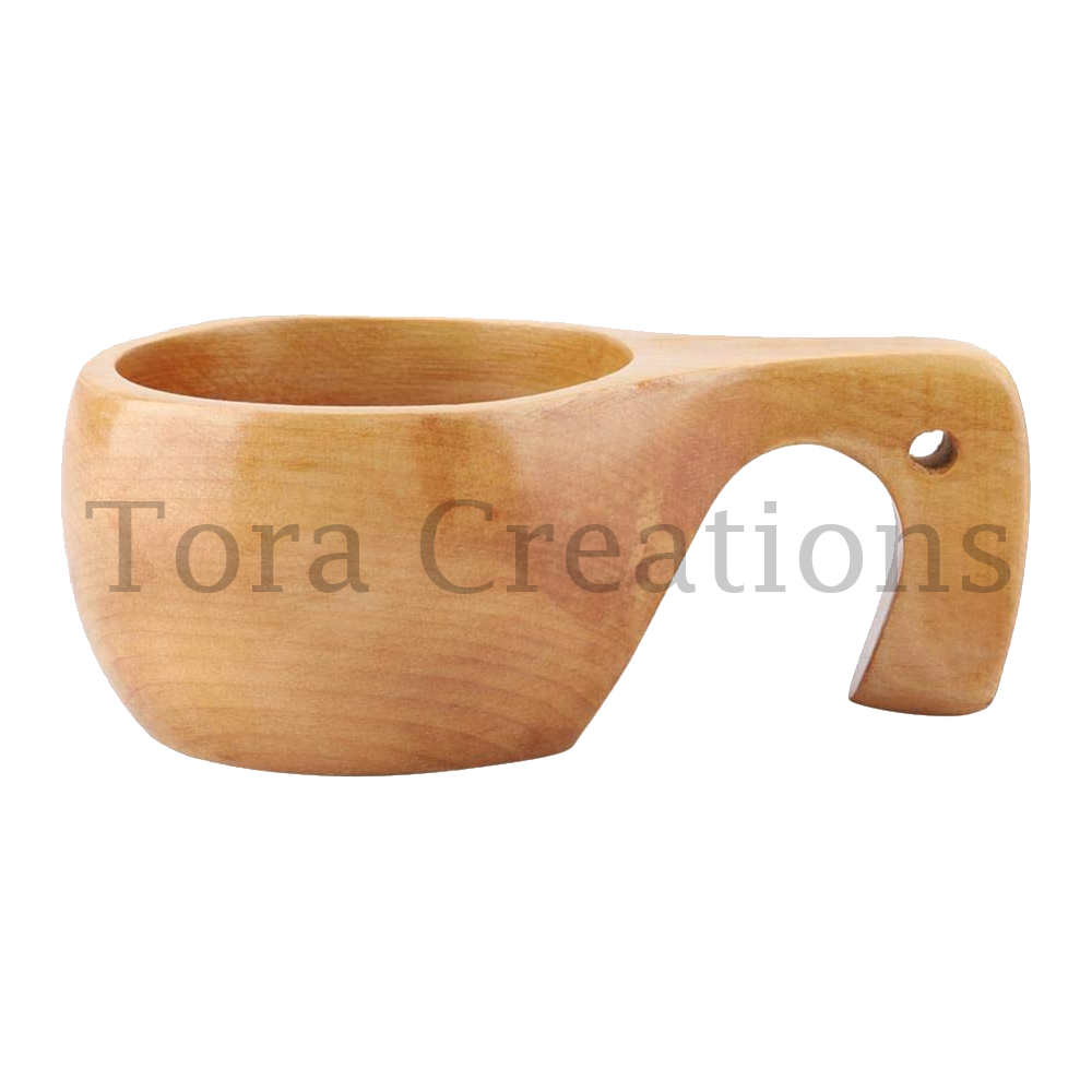 Tora Neem Wood Cup Export Quality Handmade (TCMC8509)