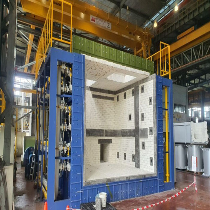 Vertical Fire Resistance Test Furnace for Building Elements - High-Grade Refractory Brick & Structural Steel, 4m x 4m x 4m, PLC-Controlled, Multi-Fuel System