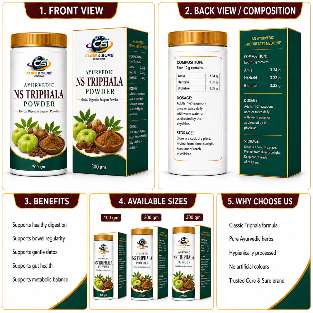 Ayurvedic Ns Triphala Powder Third Party Manufacturing
