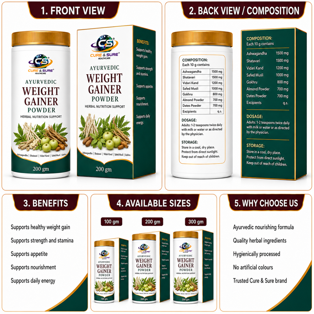 Ayurvedic Weight Gainer Powder Third Party Manufacturing