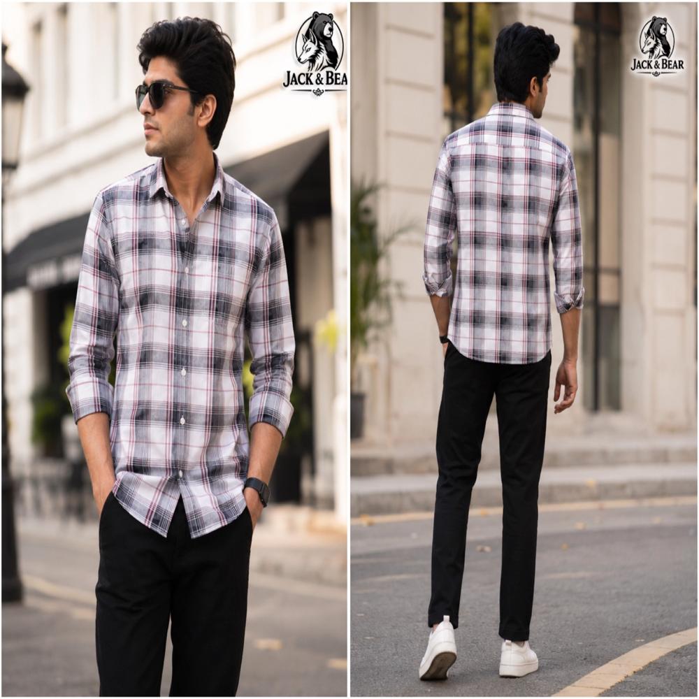 oxford check shirt