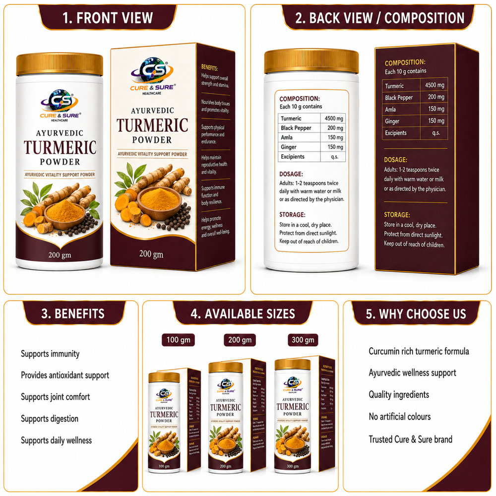 Ayurvedic Turmeric Powder Third Party Manufacturing