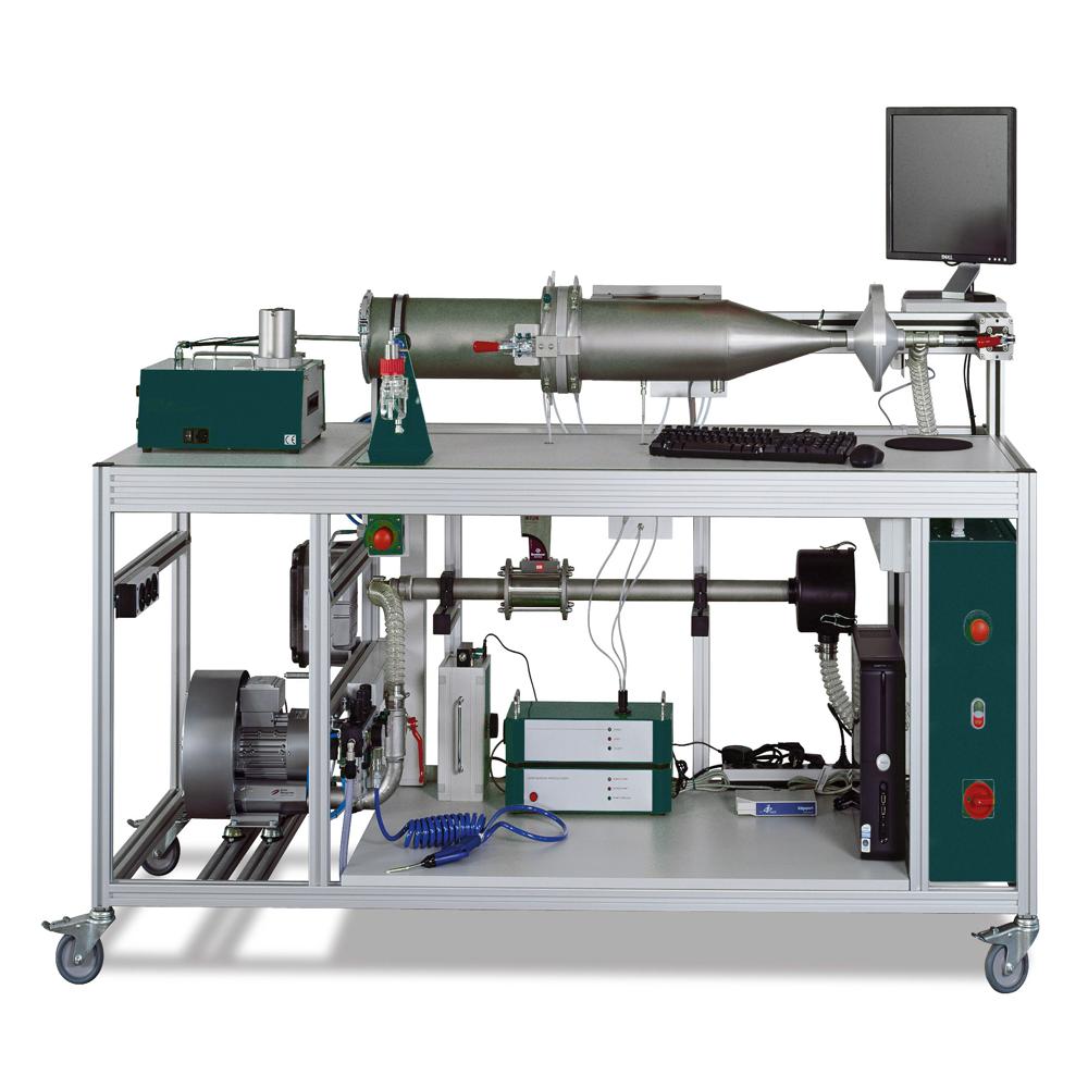 Filter media test rig according to ISO 16890