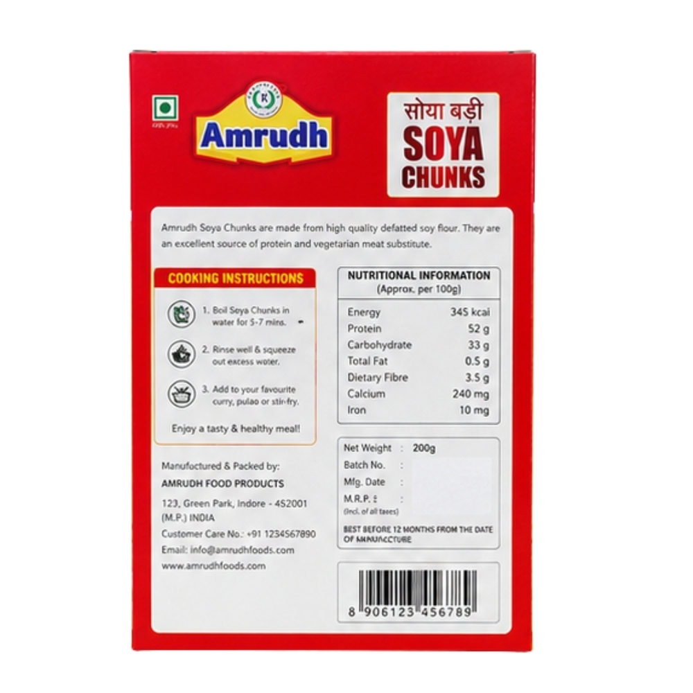 200 GM Soya Chunks Box