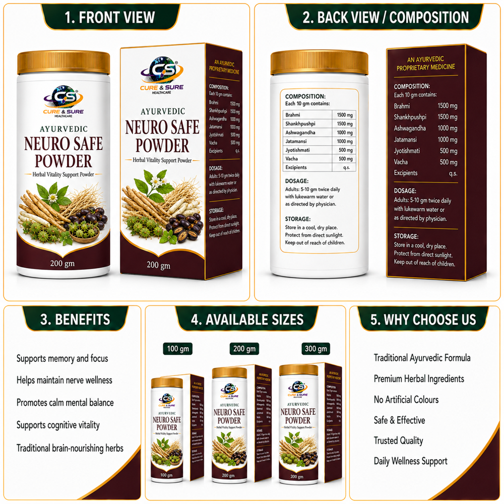 Ayurvedic Neuro Safe Powder Third Party Manufacturing