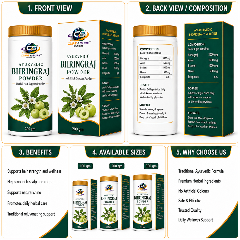 Ayurvedic Bhringraj Powder Third Party Manufacturing
