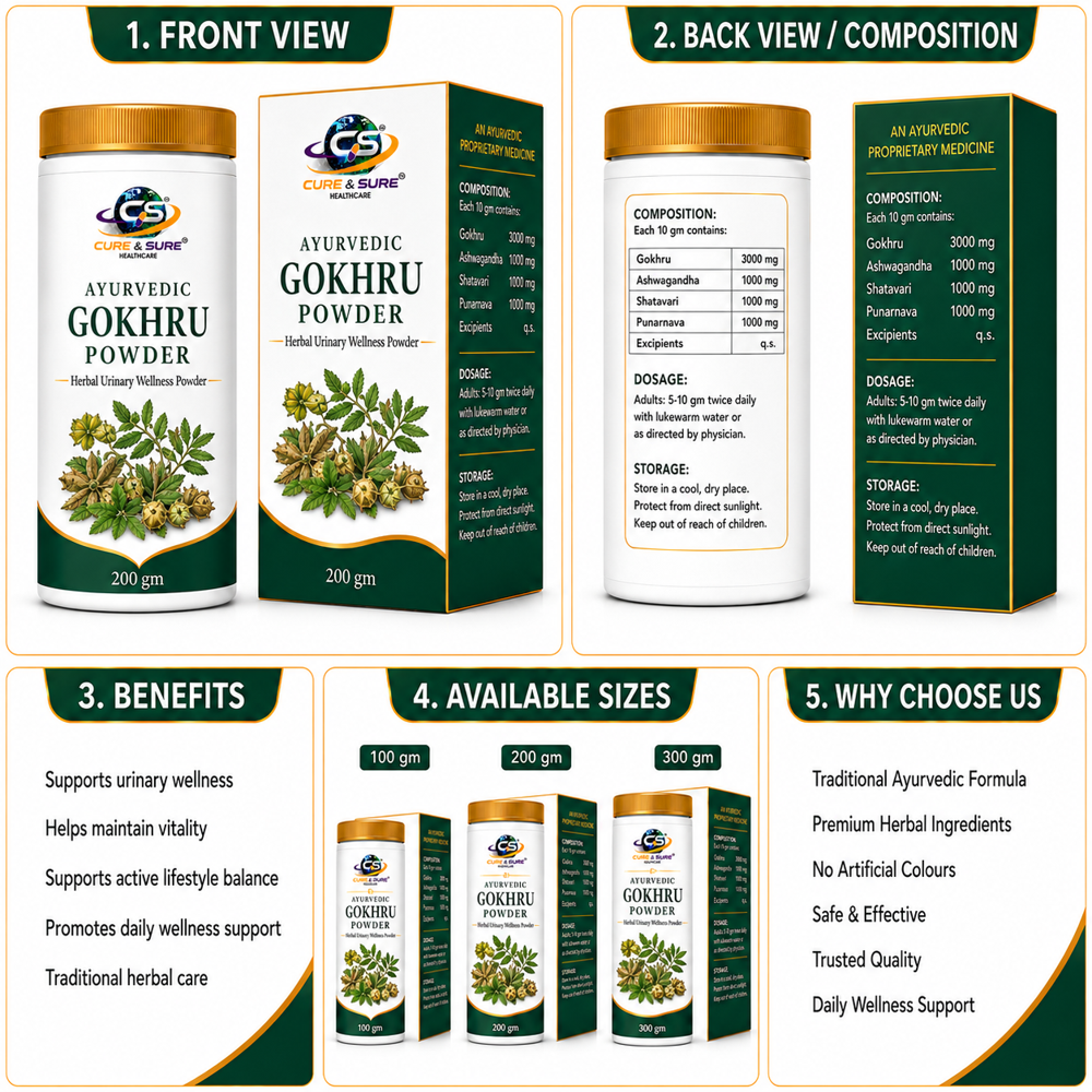 Ayurvedic Gokhru Powder Third Party Manufacturing