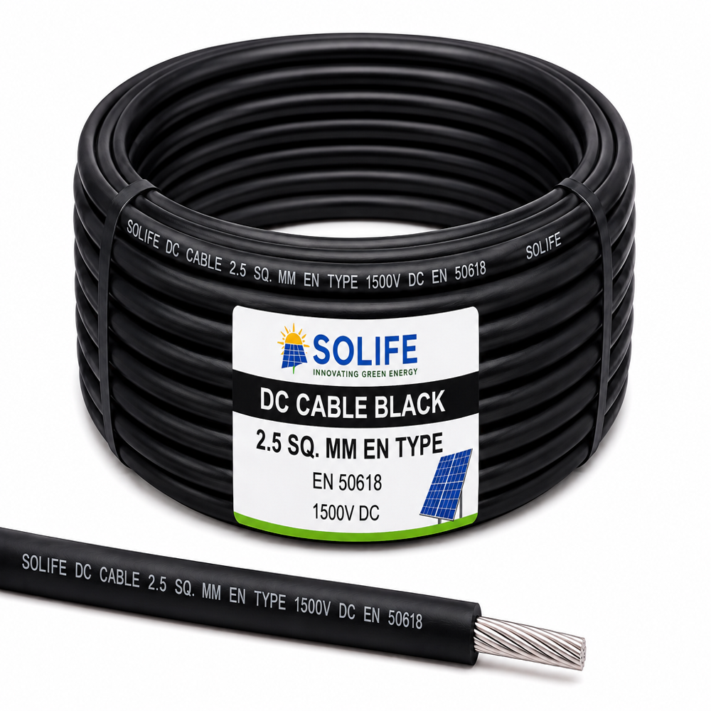 SOLIFE :-DC CABLE  RED (2.5 SQ. MM EN TYPE)