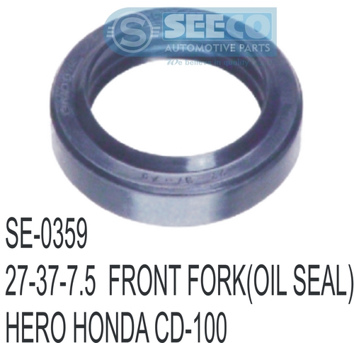 FRONT FORK - Rubber & Silicone, 100 x 125 x 12 mm , Wave Seal Lip Design for Heat Dissipation & Contaminant Resistance