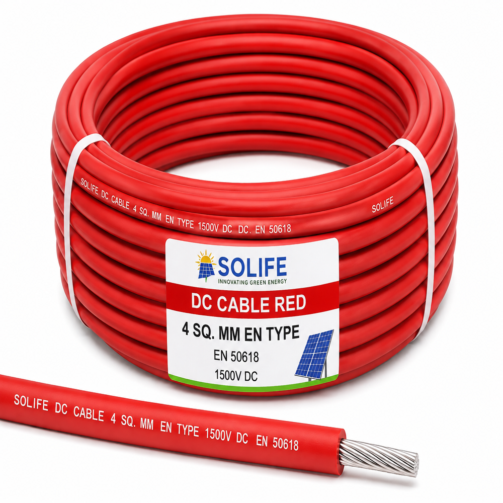 SOLIFE DC CABLE  RED (4 SQ. MM EN TYPE)