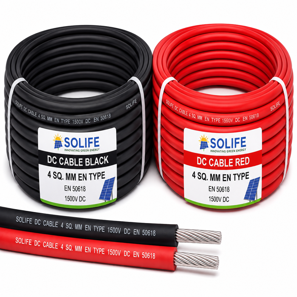 SOLIFE DC CABLE  RED (4 SQ. MM EN TYPE)