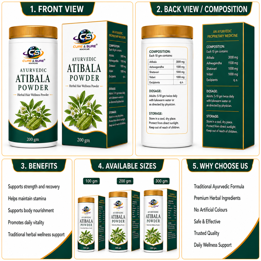 Ayurvedic Atibala Powder Third Party Manufacturing