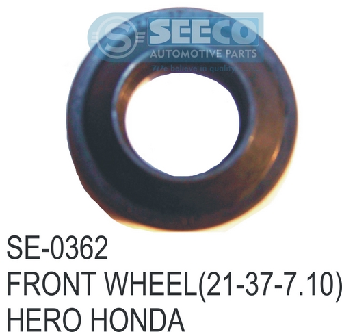 FRONT WHEEL - Mild Steel & Rubber, 90-190 Grams | Wave Seal Lip Design for Lubricant Recirculation & Contaminant Resistance