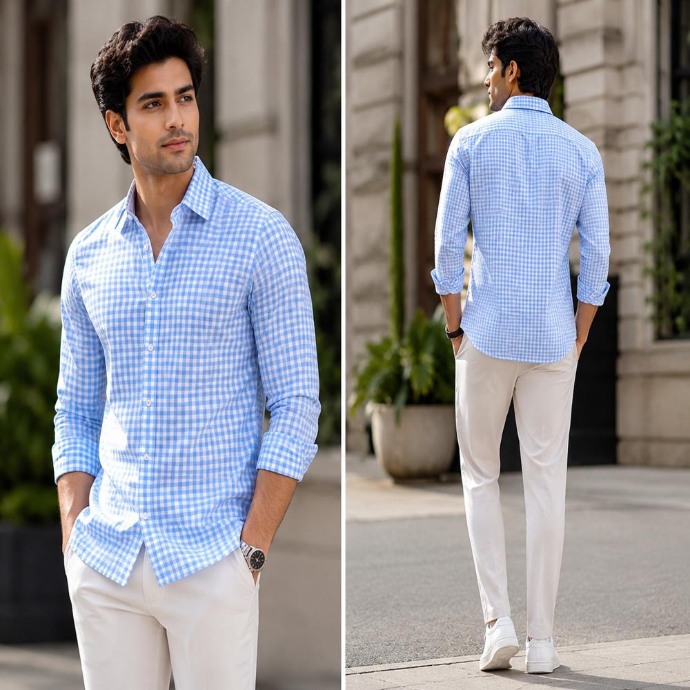 oxford check shirt