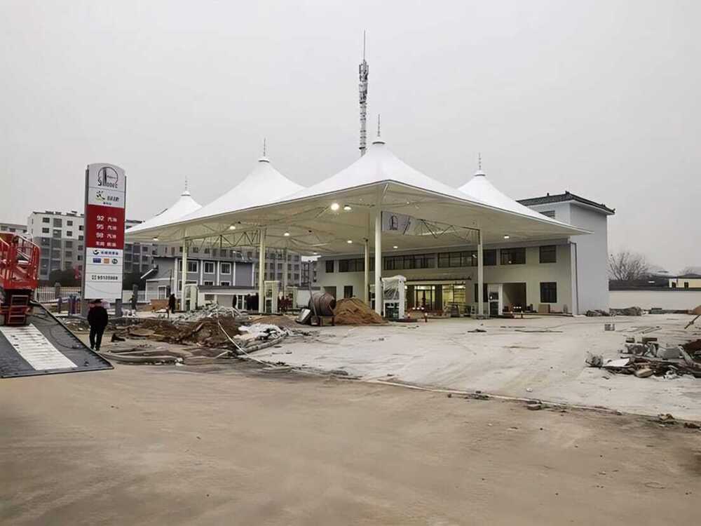 Petrol Pump Tensile Shade