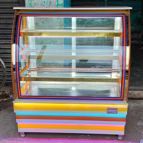 3 Step Band Glass Display Counter
