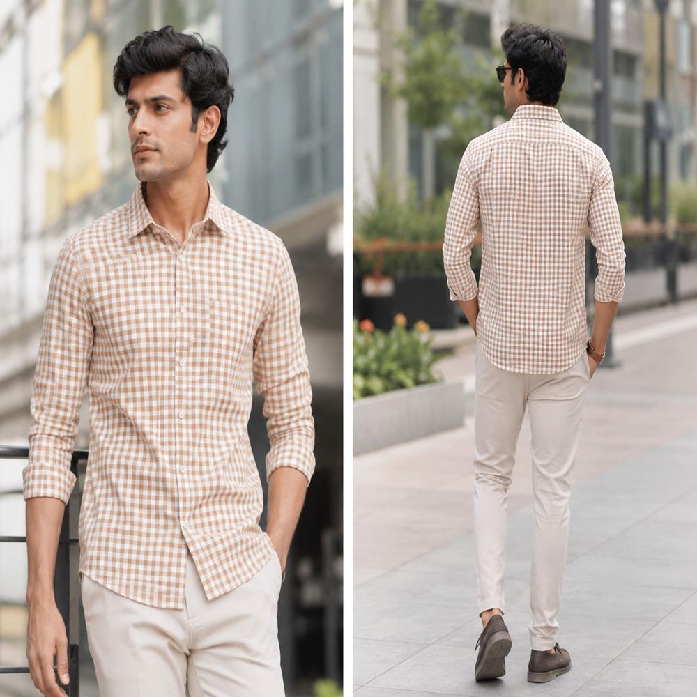 oxford checks shirt