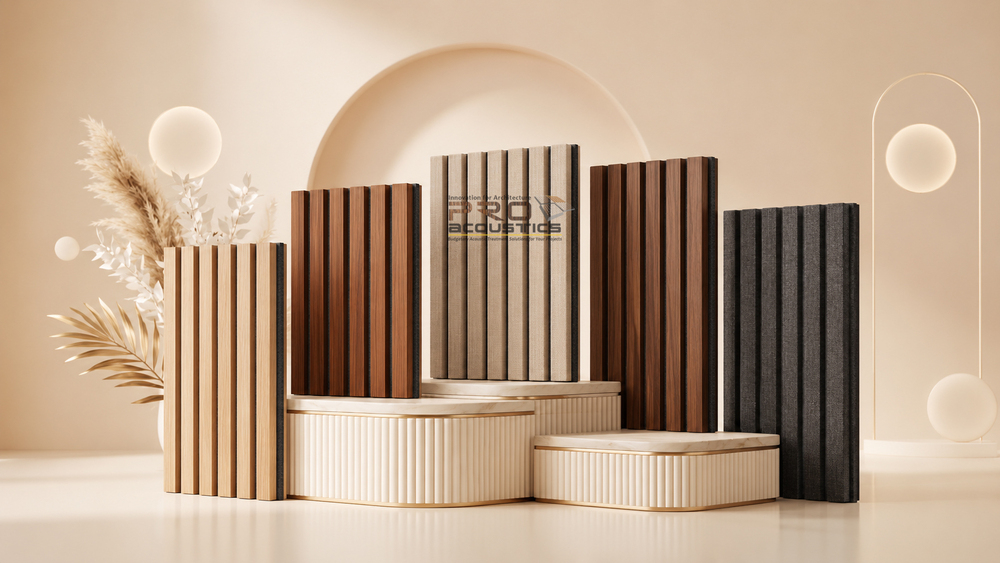 Auditorium Wooden Grooved Acoustical  Panels
