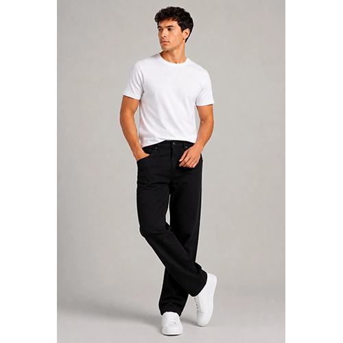 BDS Men Black Straight Fit Jeans