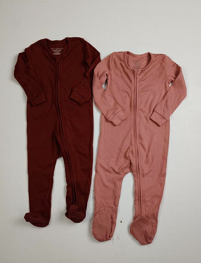 A31324 | COLORED ORGANICS Baby Zip-Up Footed Sleeper