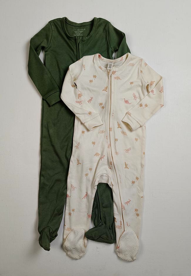 A31324 | COLORED ORGANICS Baby Zip-Up Footed Sleeper