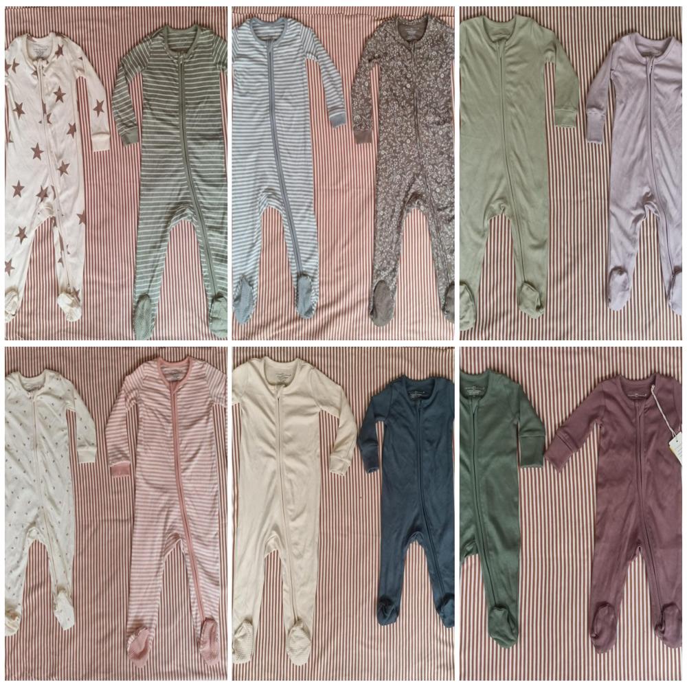A31324 | COLORED ORGANICS Baby Zip-Up Footed Sleeper