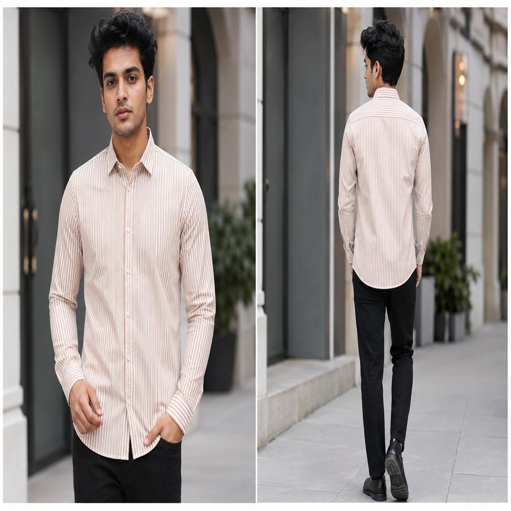 oxford strip shirt
