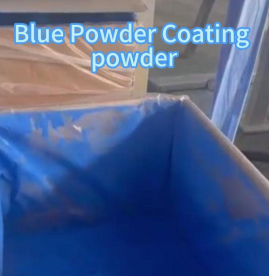 Storage rack powder coating
