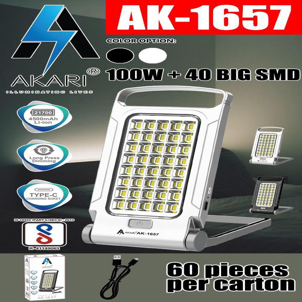 Akari Ak-1657 Rechargeable Emergency Light - Application: Home