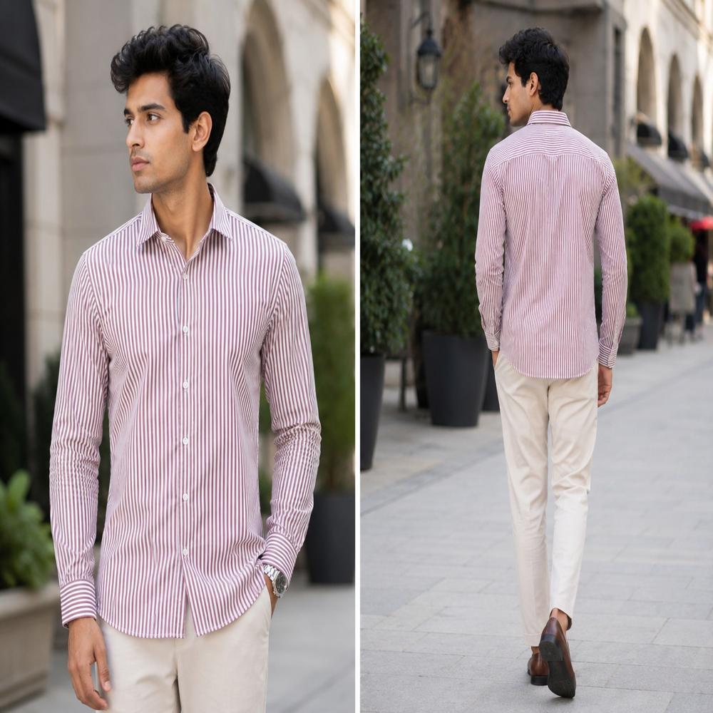 oxford strips shirt