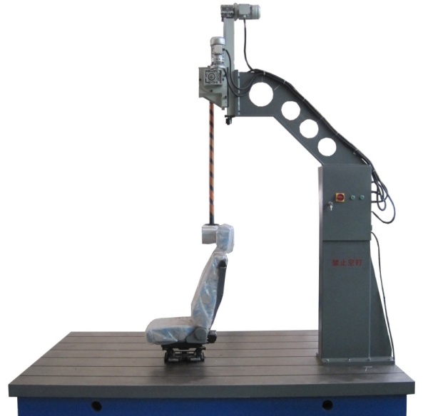 Impact strength tester for car seat launching headrest