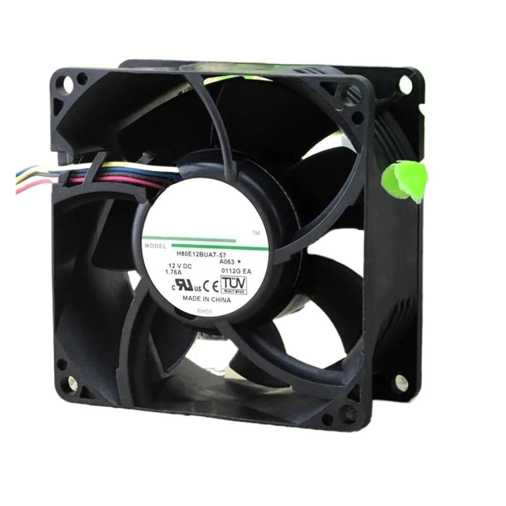 NIDEC H80E12BUA7-51 12V DC 1.76A 8038mm Ball Bearing Industrial Inverter Axial Cooling Fan