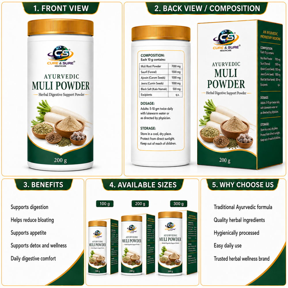 Ayurvedic Muli Powder Third Party Manufacturing