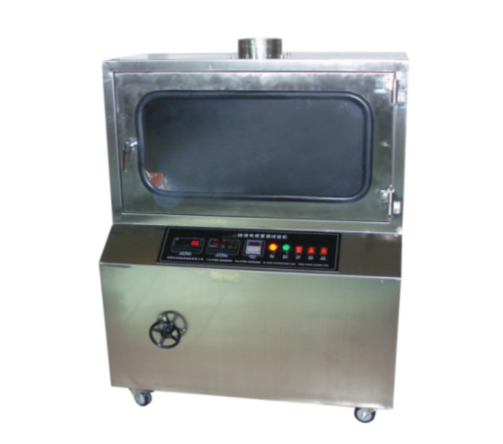 Aerospace Wire and Cable Smoke Test Apparatus - Stainless Steel, 1100x650x1300 mm | Digital Controls, Heat-Resistant Glass, Lockable Casters