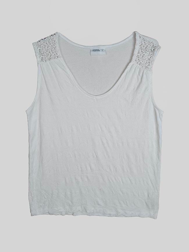 W13641 | JANINA Ladies Sleeveless Crochet Top