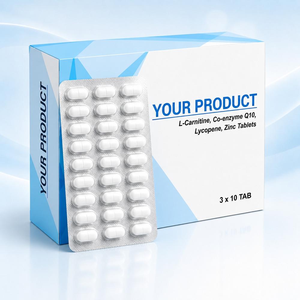 L-Carnitine, Co-Enzyme Q10, Lycopene, Zinc Tablets