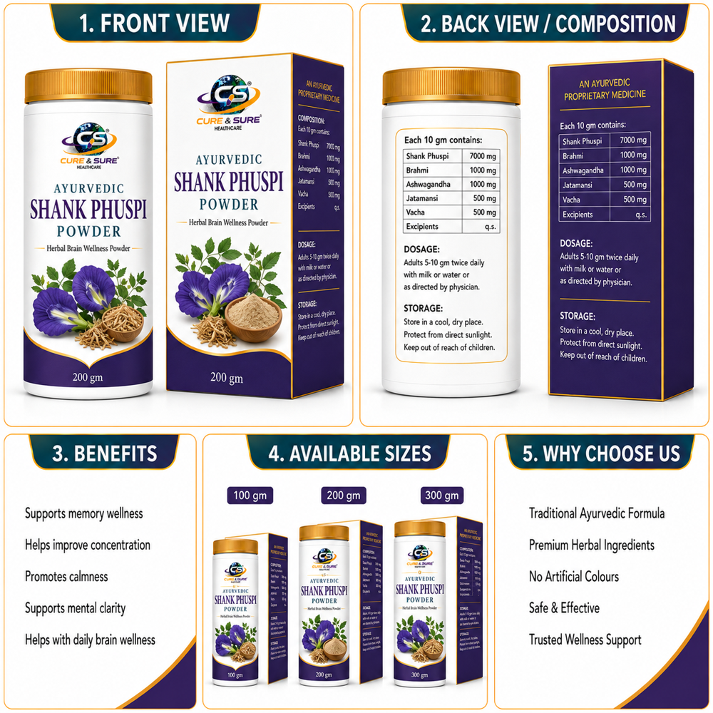 Ayurvedic Shank Pushpi Powder Third Party Manufacturing