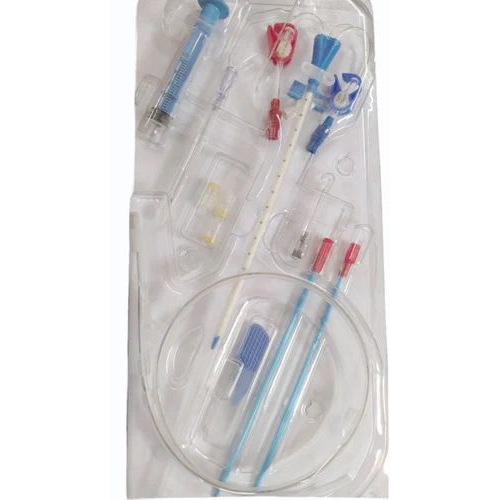 Triple Lumen Straight Hemodialysis Catheter