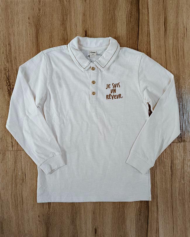 B16647 | Boys Long Sleeve Polo