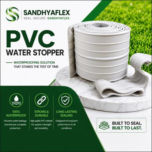 Pvc Water Stopper - 150-300mm Size Options, High Elasticity And Corrosion Resistance | Water Barrier For Joints, Anti-ageing Pvc Compound, Flexible And Durable Design