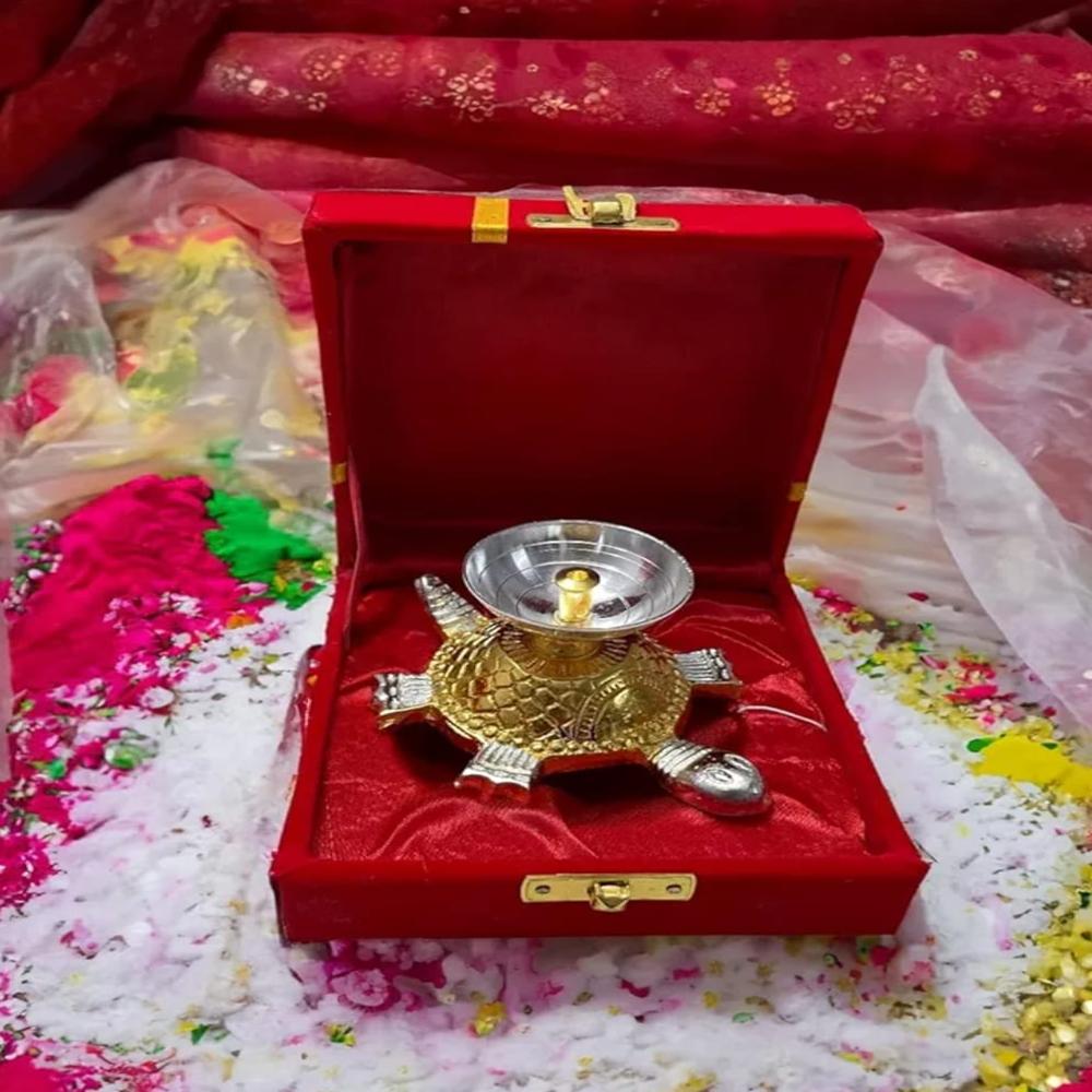 Brass Tortoise Diya For Pooja | Diya For Home Decoration - Design Type: Traditional Vastu Turtle